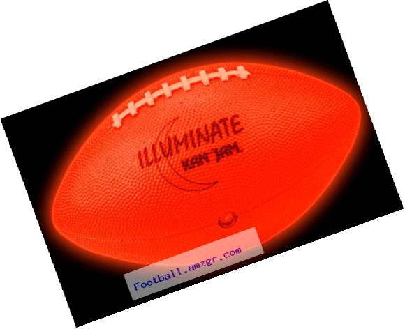 Kan Jam ILLUMINATE Ultra-Bright LED Light-Up Glow Football (Full Size and Weight)