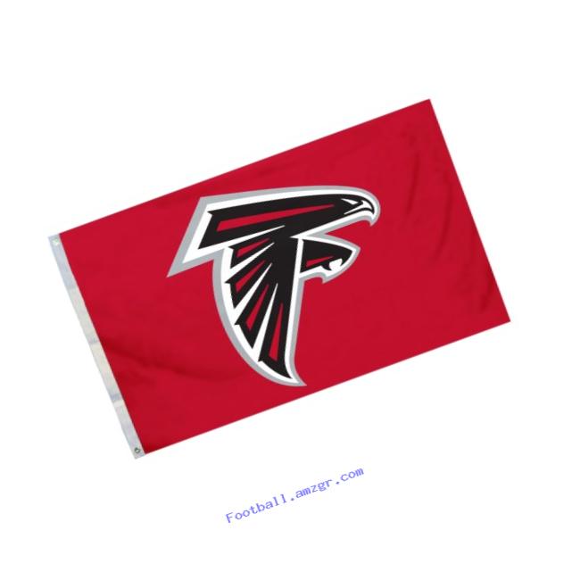 NFL Atlanta Falcons Flag with Grommetts, 3 x 5-Feet