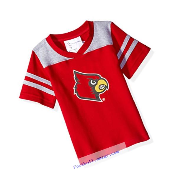 NCAA Louisville Cardinals Toddler Boys Football Shirt, Red, 4