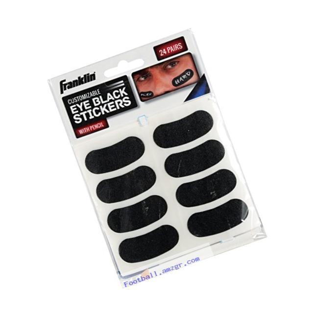 Franklin Sports Eye Black Stickers with White Pencil