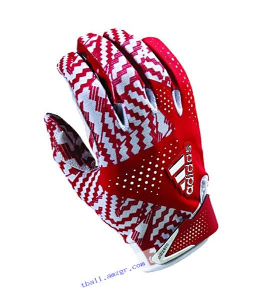 adidas Adizero 5.0 Football Gloves Small White/Red