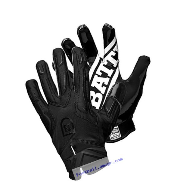 Battle Warm Adult Football Gloves, Black, XX-Large